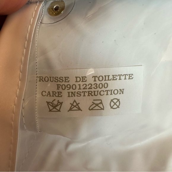 Vintage Christian Dior Parfume Bag Makeup Case Toiletry Kit Clutch Light  Grey - Picture 14 of 15